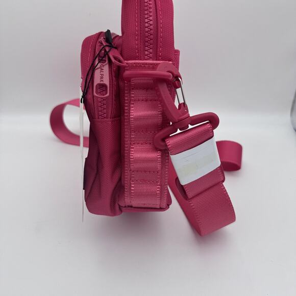 Calpak Stevyn Mini Crossbody Bag Dragon Fruit Pink Adjustable Womens Travel NEW - Picture 7 of 8